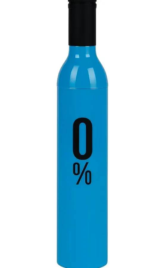 Compact Bottle Umbrella for Rain & Sun - Stylish & Portable Umbrella for Men & Women (Blue)