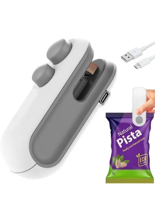 Portable Mini Sealing Machine, Handheld Packet Sealer for Food, Snacks, Chips, Fresh Storage, Plastic Bags Sealing Machine