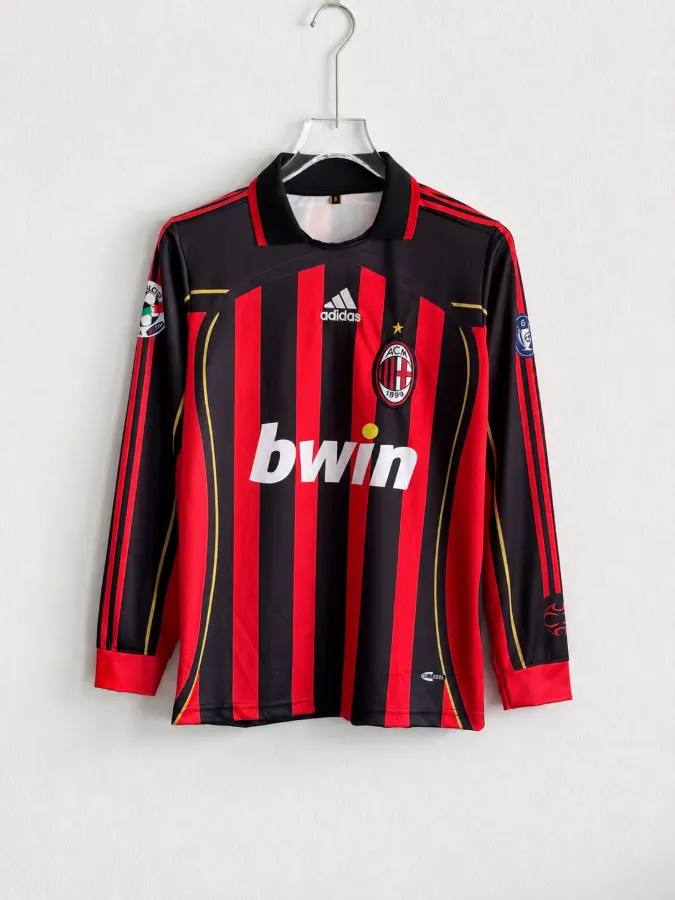 AC Milan 2006–07 Home Jersey | Kaká #22 Long Sleeve Retro Kit