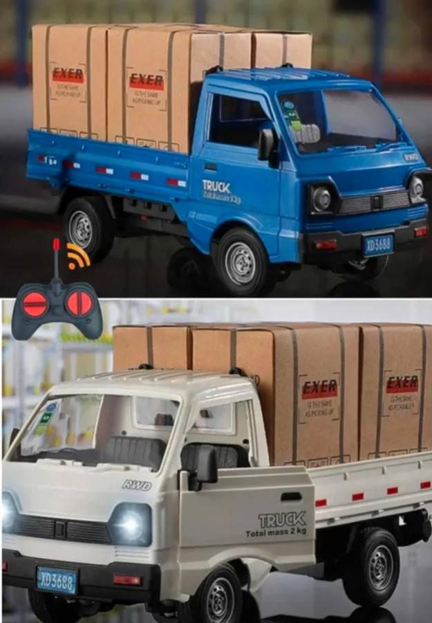 RC Transport Pickup Truck with LED Lights & Spray Function (MUITI COLOURS)