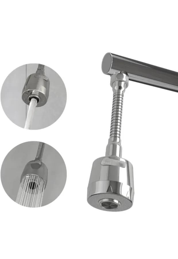 WaterScience Tap Extension for Kitchen Sink, 2 Flow Modes, Flexible Faucet Extender, Aerators for Water Tap
