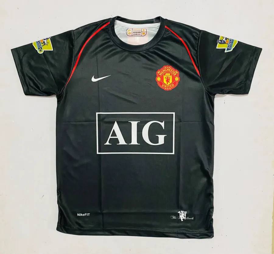 Manchester United 2007/08 Away Jersey | Sublimation Logo | Half Sleeve