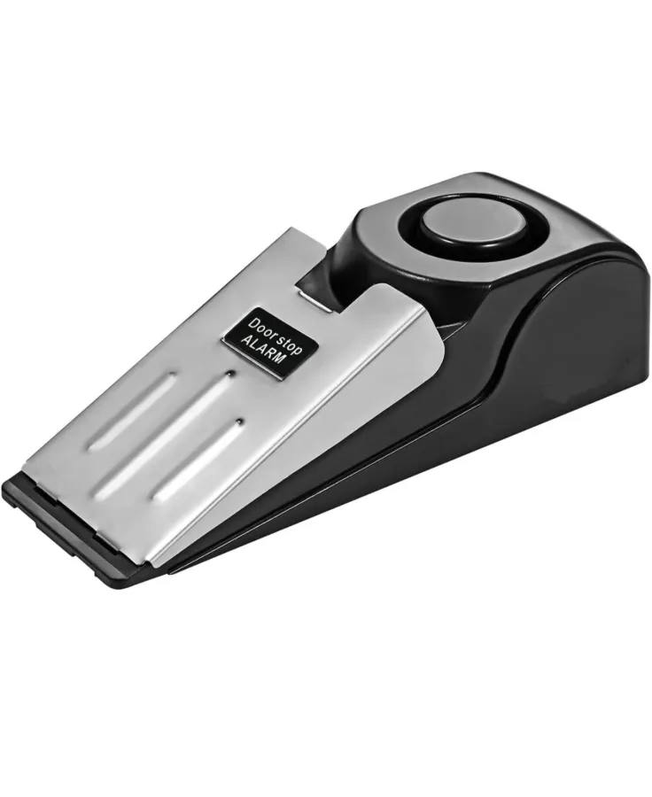 Door Stopper, Door Stop Alarm, Security Wedge Portable Door Jammer with 95 dB Siren Alarm Devices for Home