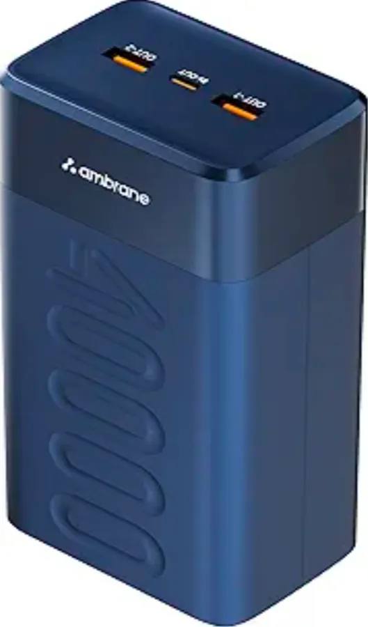 40,000mAh Semi-Solid Battery Power Bank with 65W Fast Charging for Laptops, Smartphones & Tablets ( Blue)