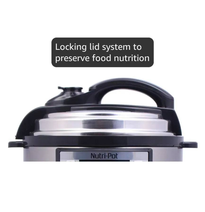 Wonderchef Nutri-Pot Electric Pressure Cooker with 7-in-1 Functions|18 pre-set functions|Pressure Cooking, Saute/Pan Frying, Slow Cooking, 3L capacity