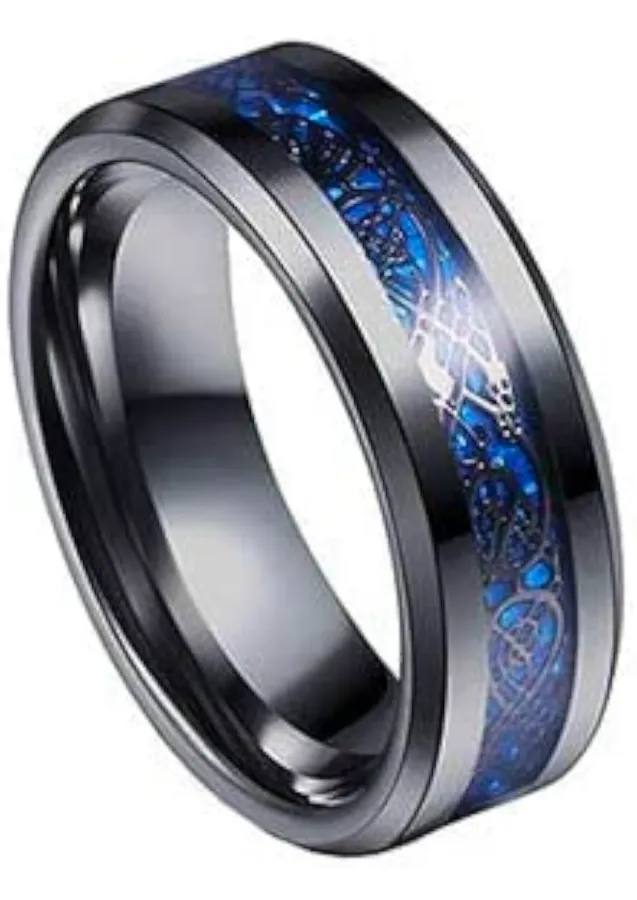 Stainless Steel Dragon Celtic Ring