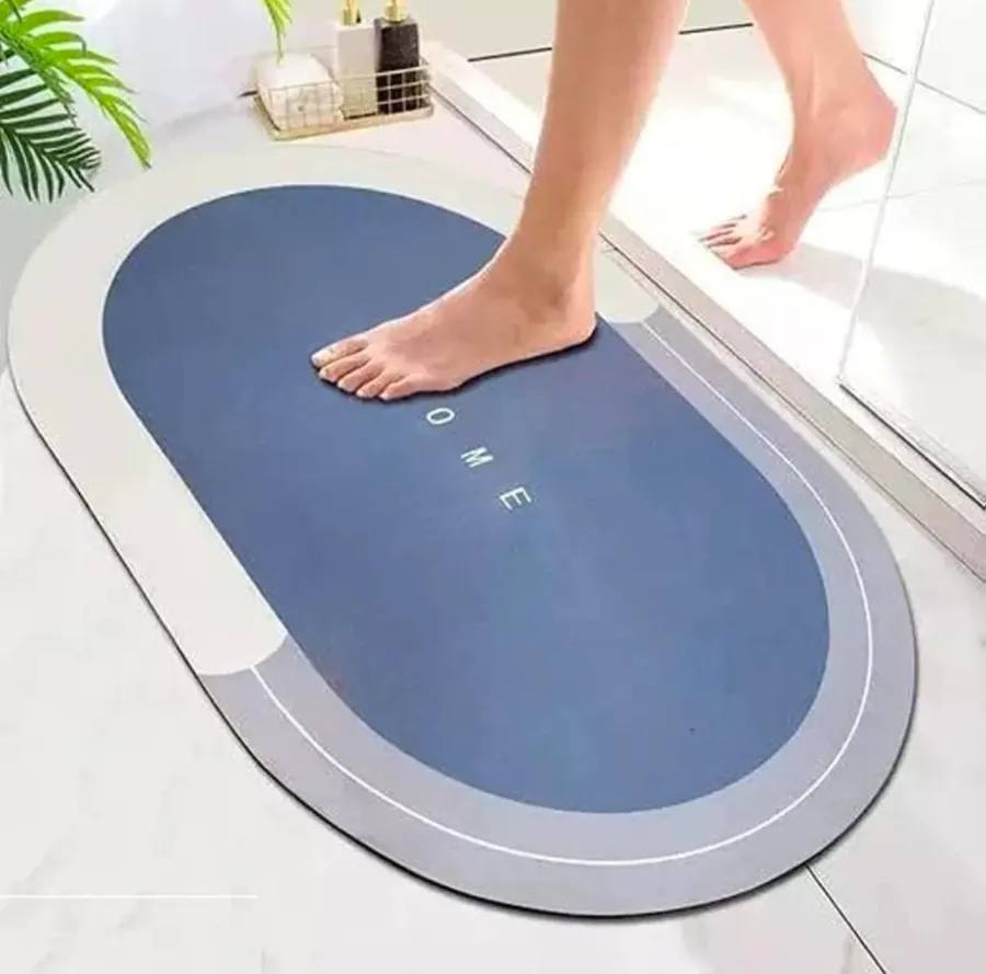 Bathroom Door Mat | Anti Slip Floor Mat for Home and Kitchen | Anti Skid Water Soaking Bathroom Mat | Super Water Absorbent Rubber Foot Mat (40 x 60 cm)