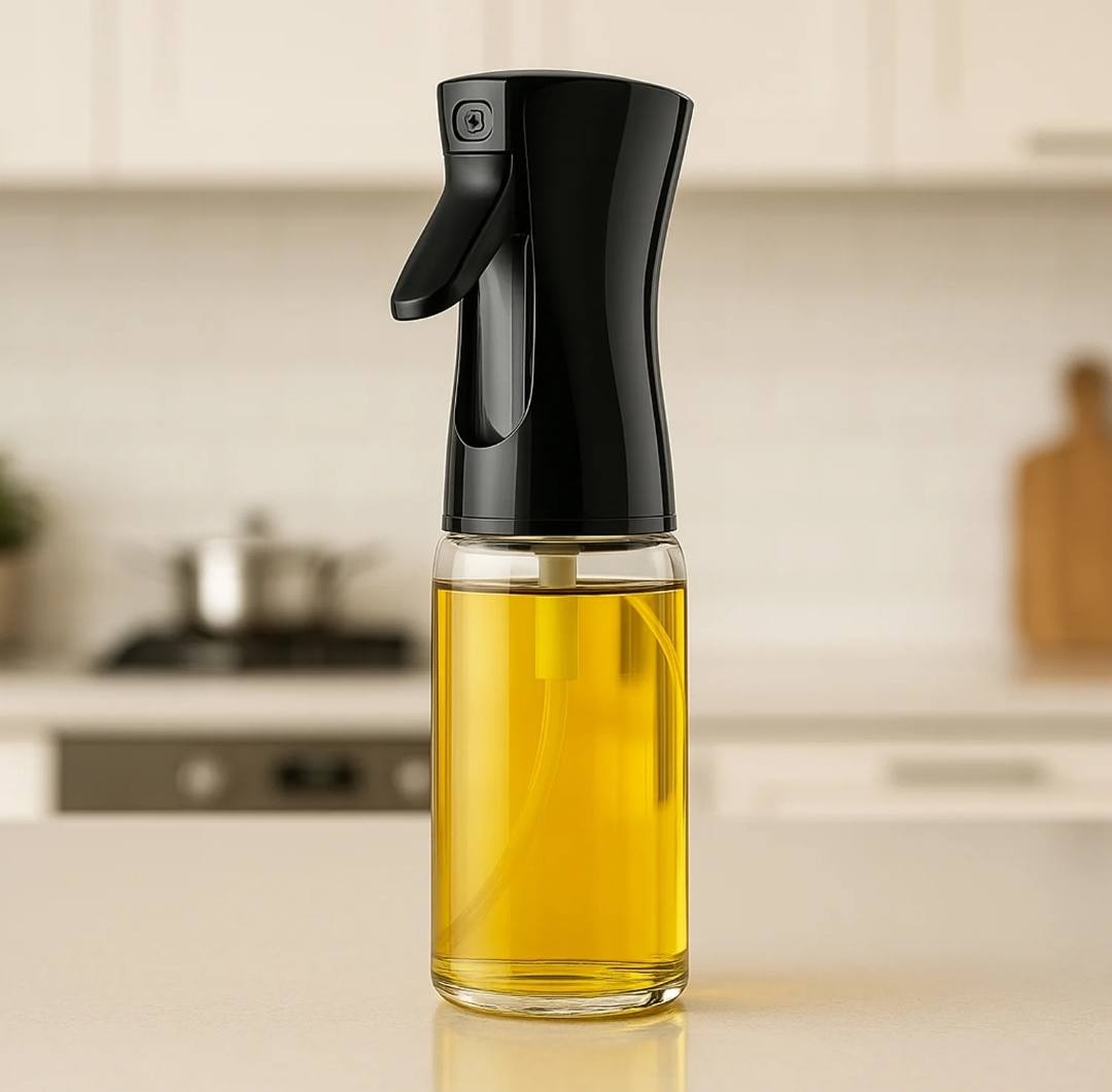 Plastic Oil Spray Bottle - Versatile Kitchen Gadgets (250 MI Approx With White Box)