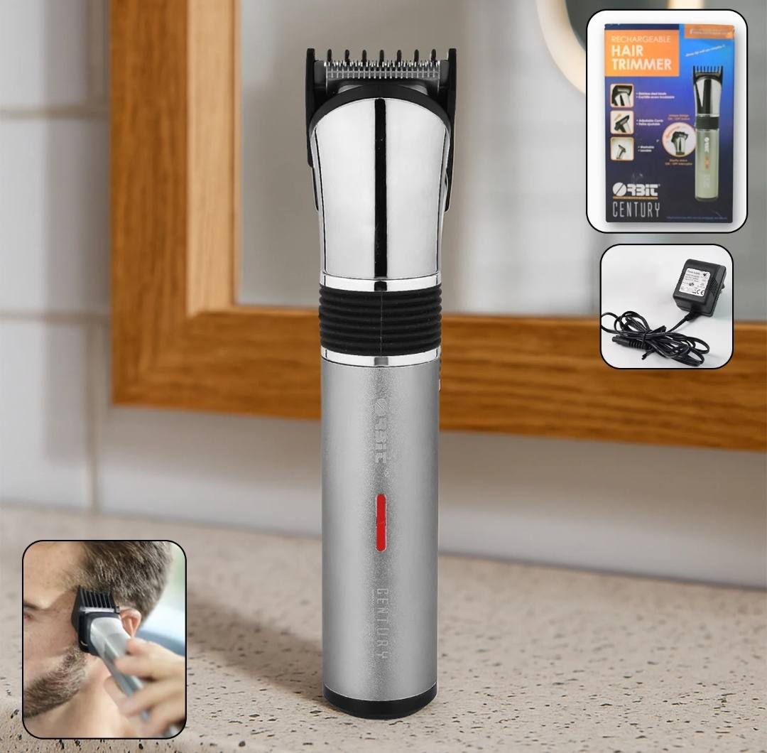 Orbit Rechargeable Hair Trimmer for Men with Adjustable Comb
